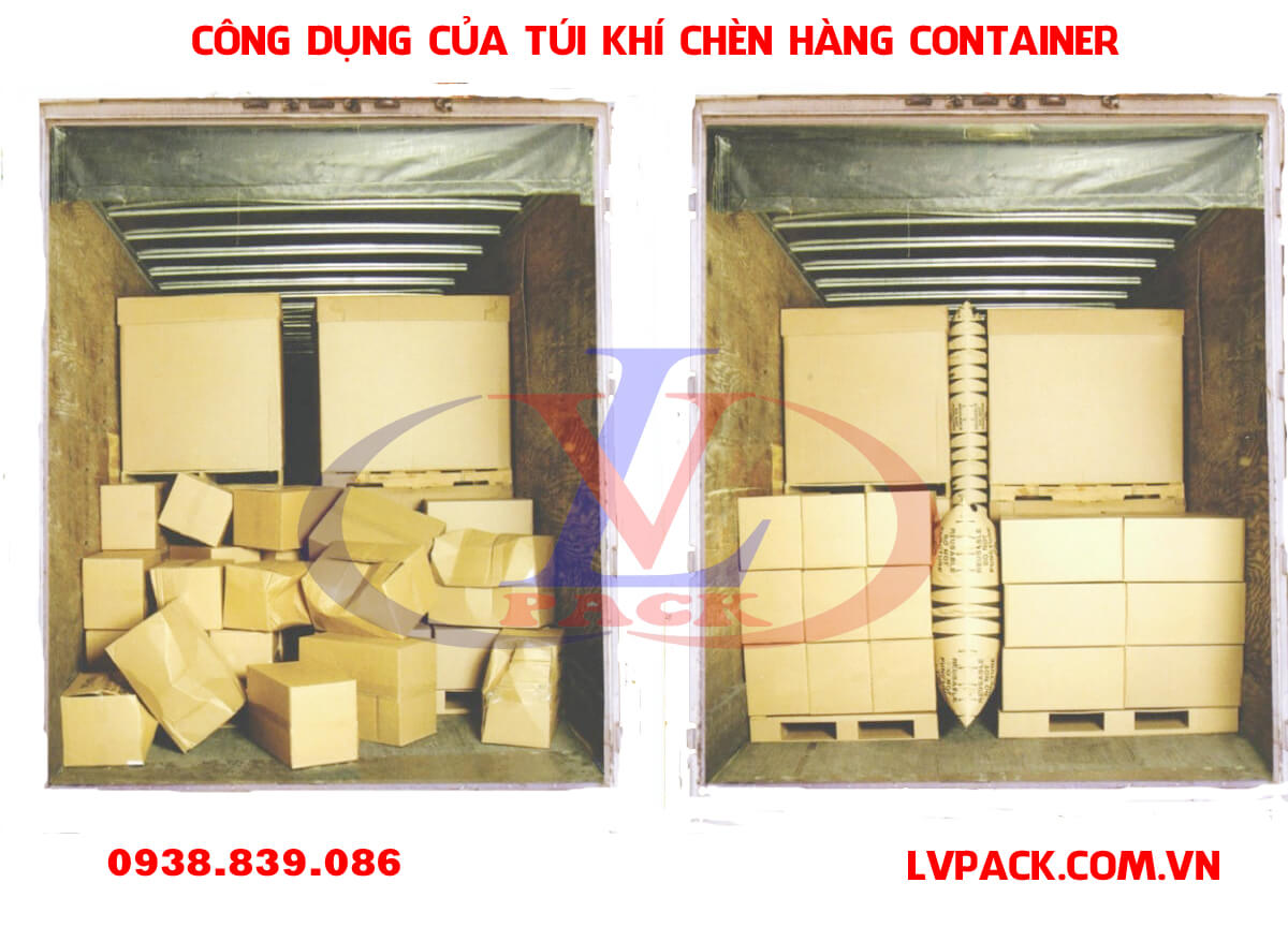 Túi Khí Chèn Hàng container Kraft – size 800x1200mm