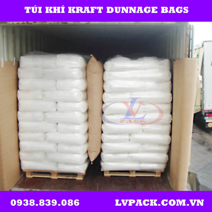 Túi Khí Chèn Hàng container giấy kraft – size 1000x2200mm