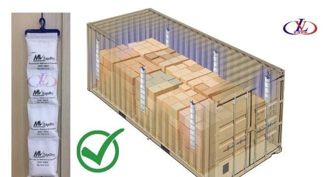 dây hút ẩm treo container