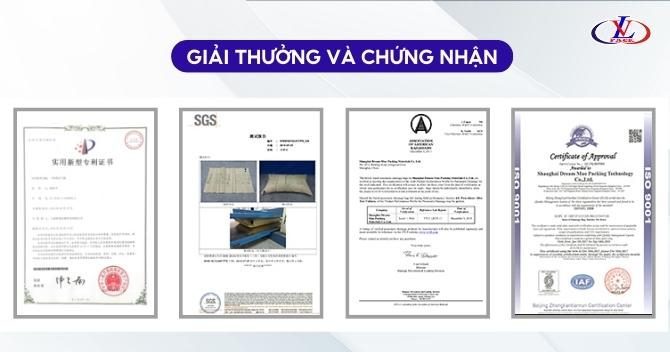 Chứng nhận túi khí chèn hàng container lv pack 7845