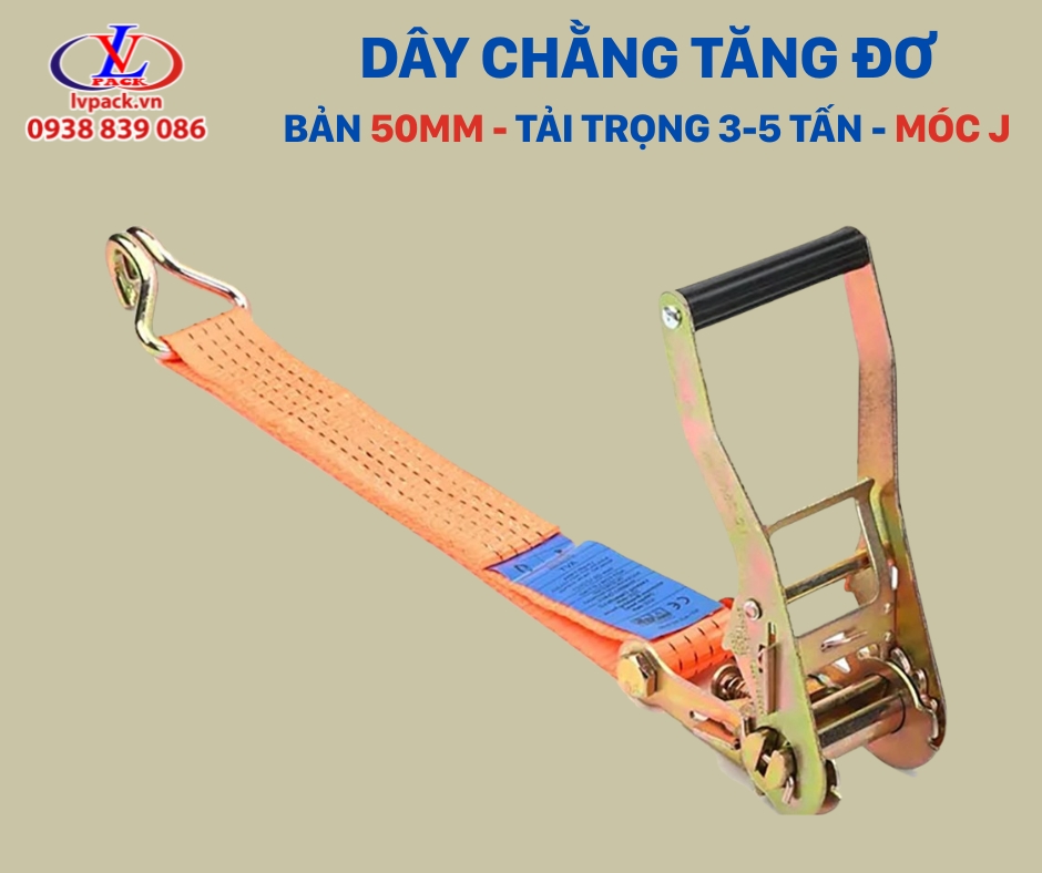 Dây chằng tăng đơ 50mm (Tăng đơ + dây + móc J)