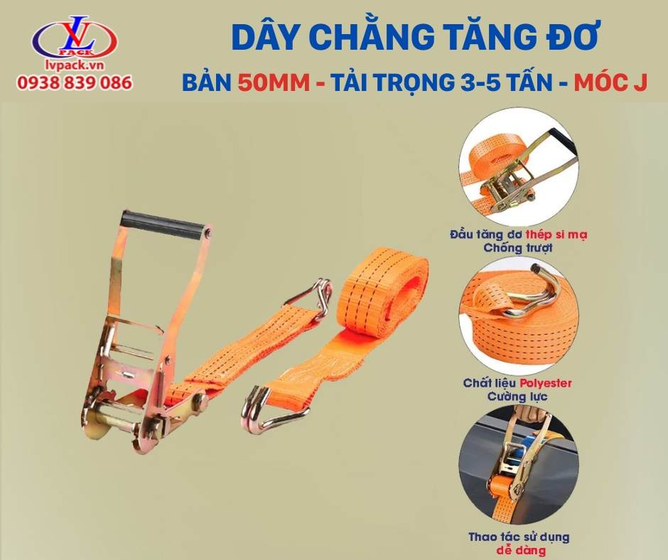 Dây chằng tăng đơ 50mm (Full)