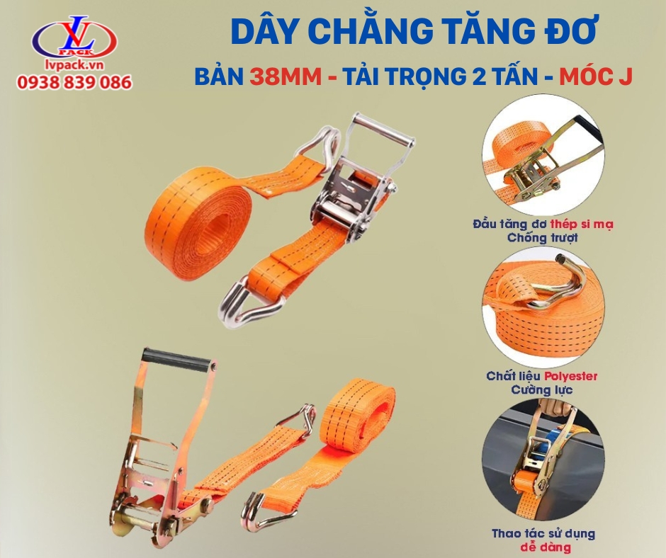 Dây chằng tăng đơ 38mm (Full)