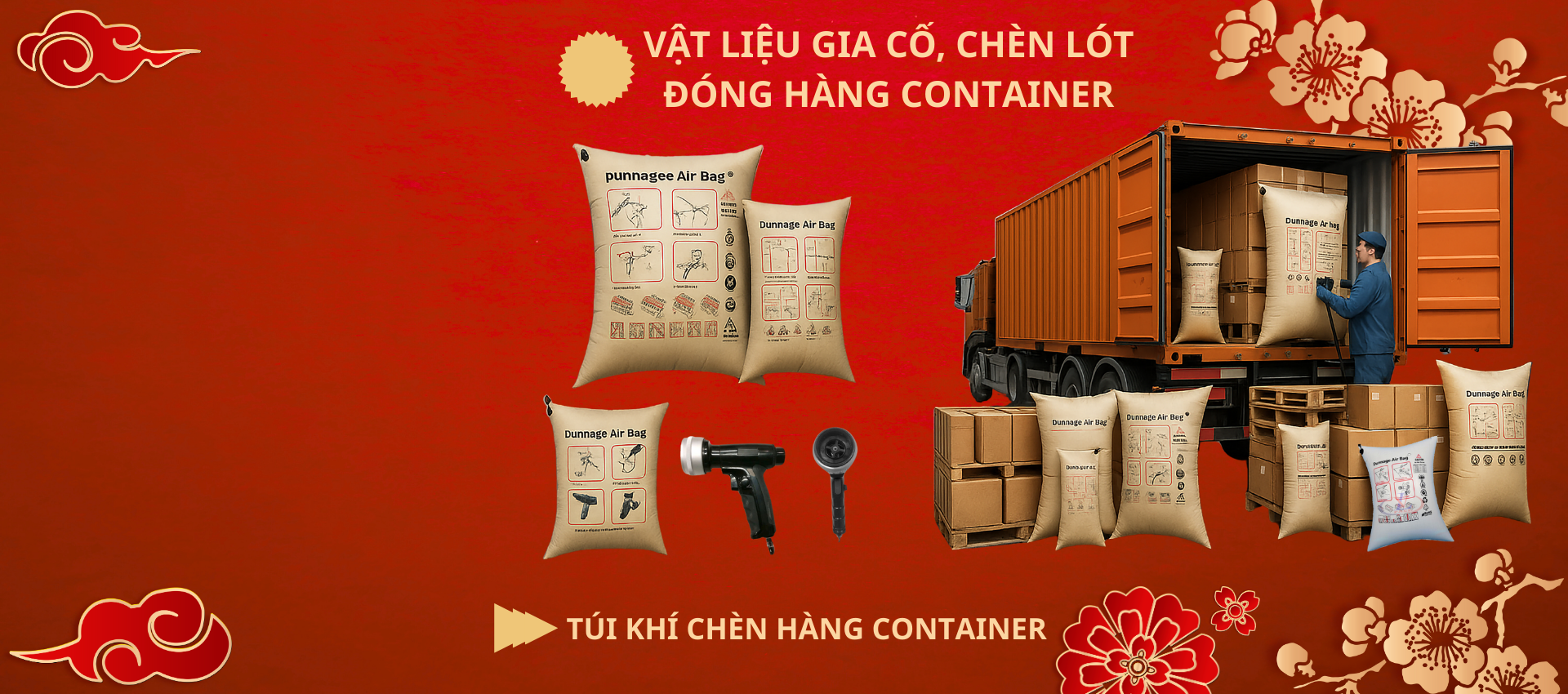 túi khí chèn cont